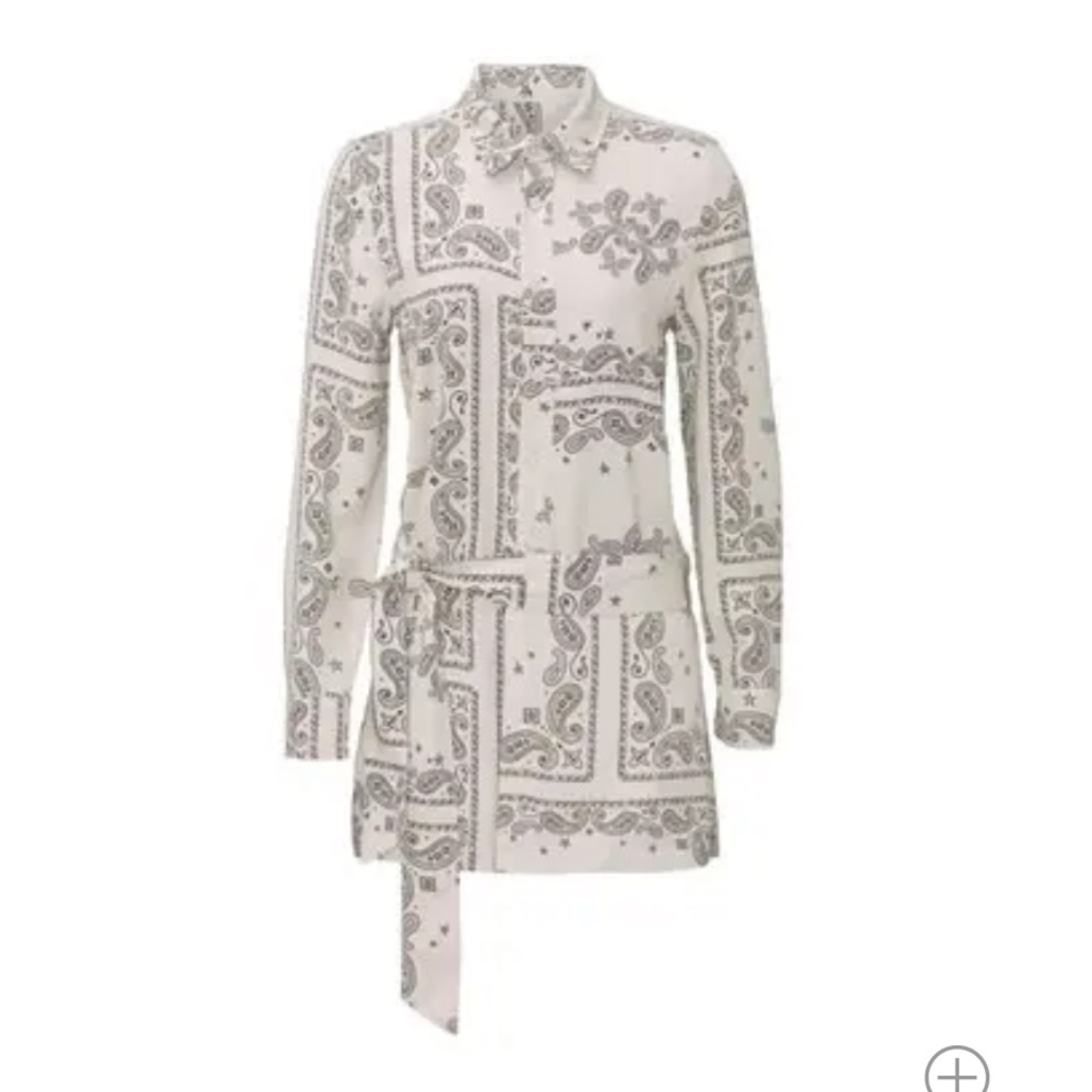 NWOT Pam & Gela Paisley Romper Shorts Jumpsuit Sz M